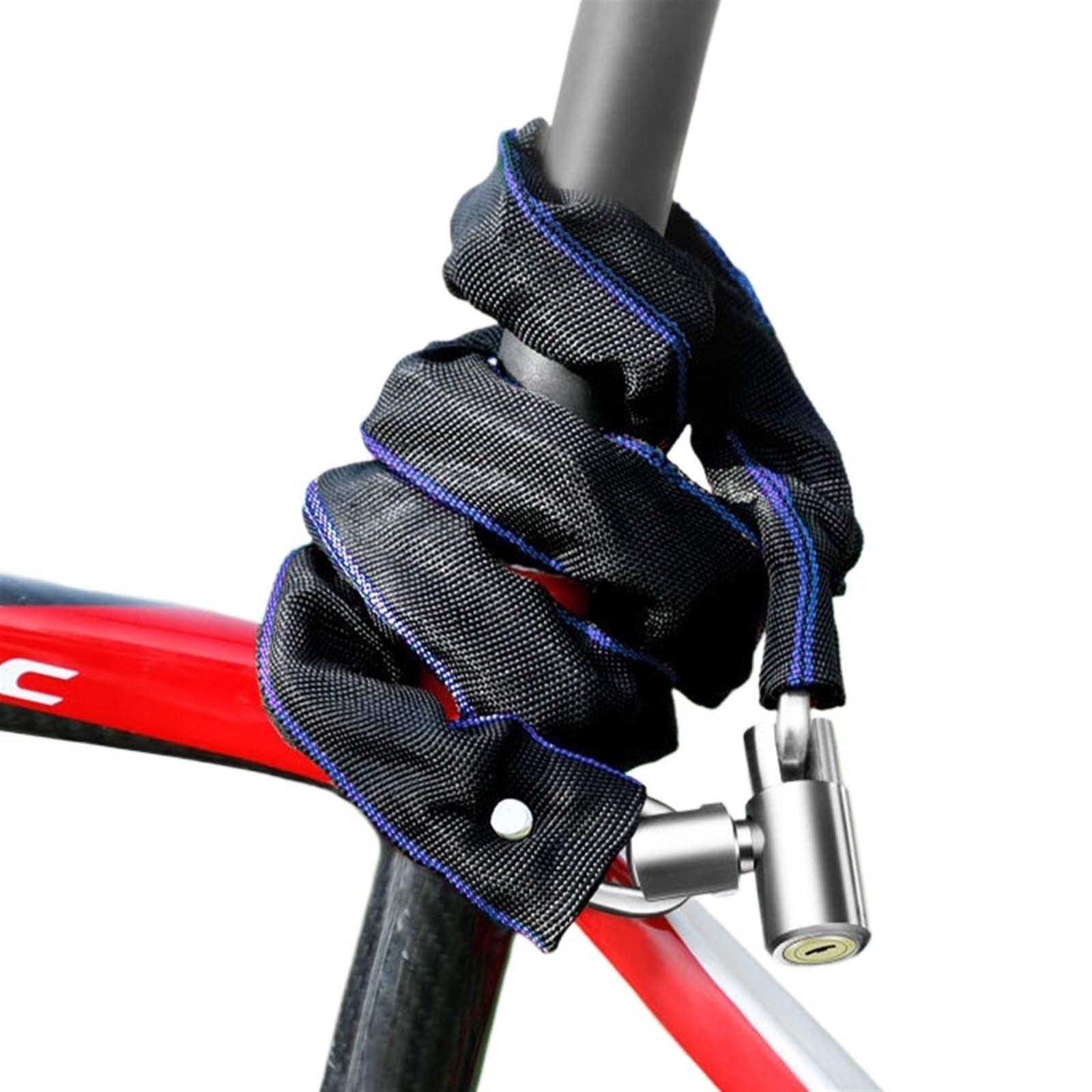 Antivol de vélo portable universel, antirouille, étanche, antivol, for vélo, scooter, outil de verrouillage, accessoires(125cm)