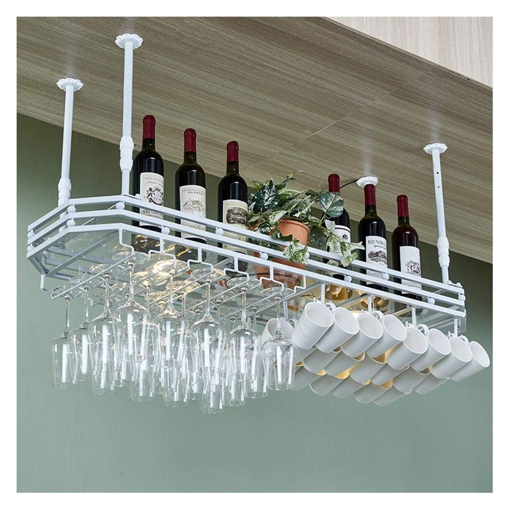Porte-verre à vin blanc 100cm de rangement suspendu à l'envers de bar