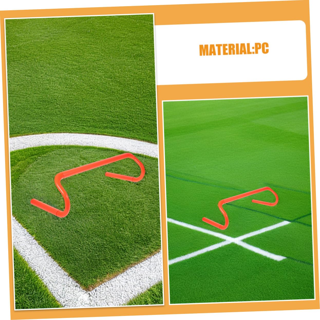 Hemobllo Vallas de Agilidad para Niños 15 Cm, Equipo de Entrenamiento de Velocidad, 5 Piezas de Plástico Resistente, Equipo Portátil para Deporte Infantil en Interiores y Exteriores