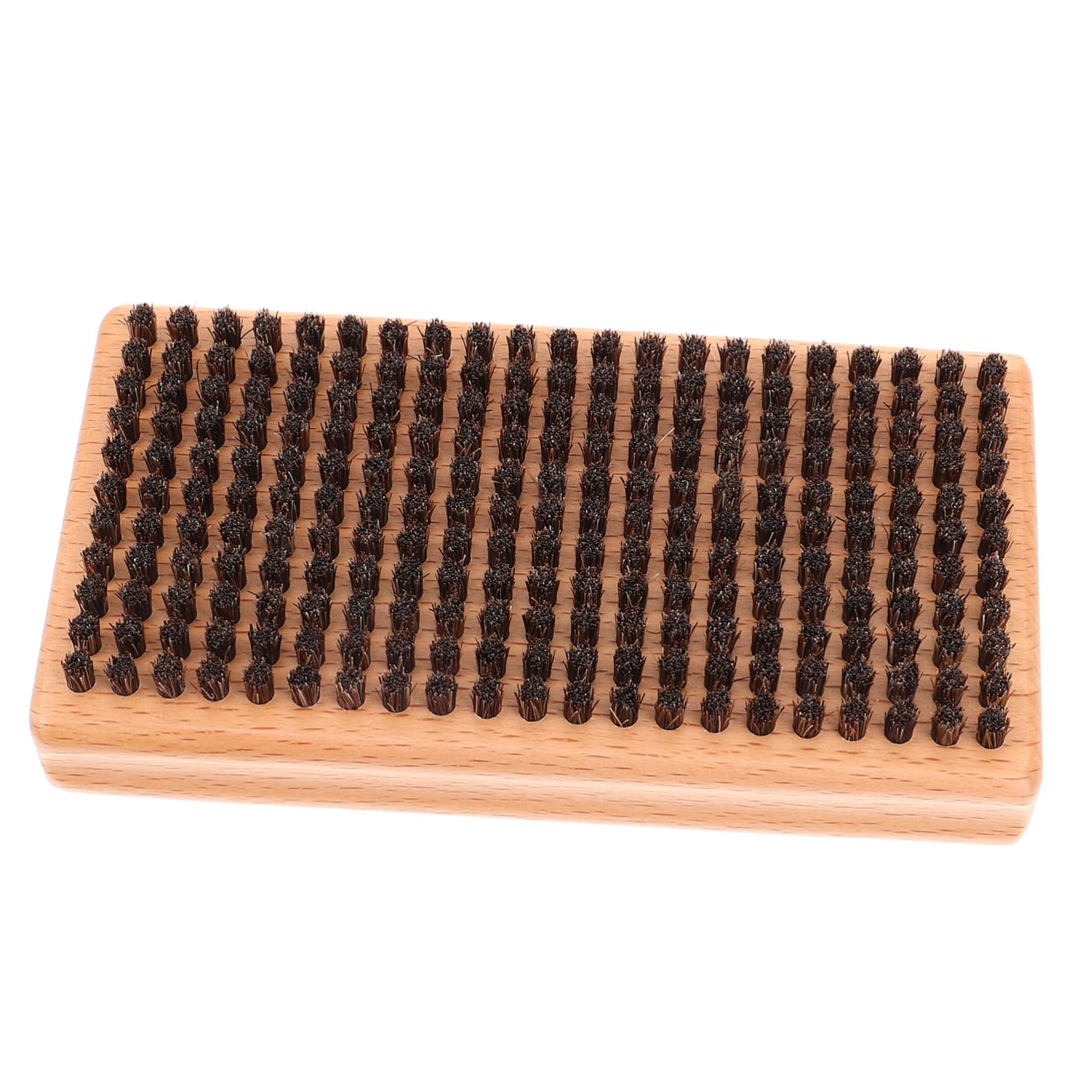 TOBBOMEY Snowboard Wax Brush Tool Wooden Handle Comfortable Texture for Easy Maintenance Portable for Home Travel Use for Skiing and Snowboarding Care