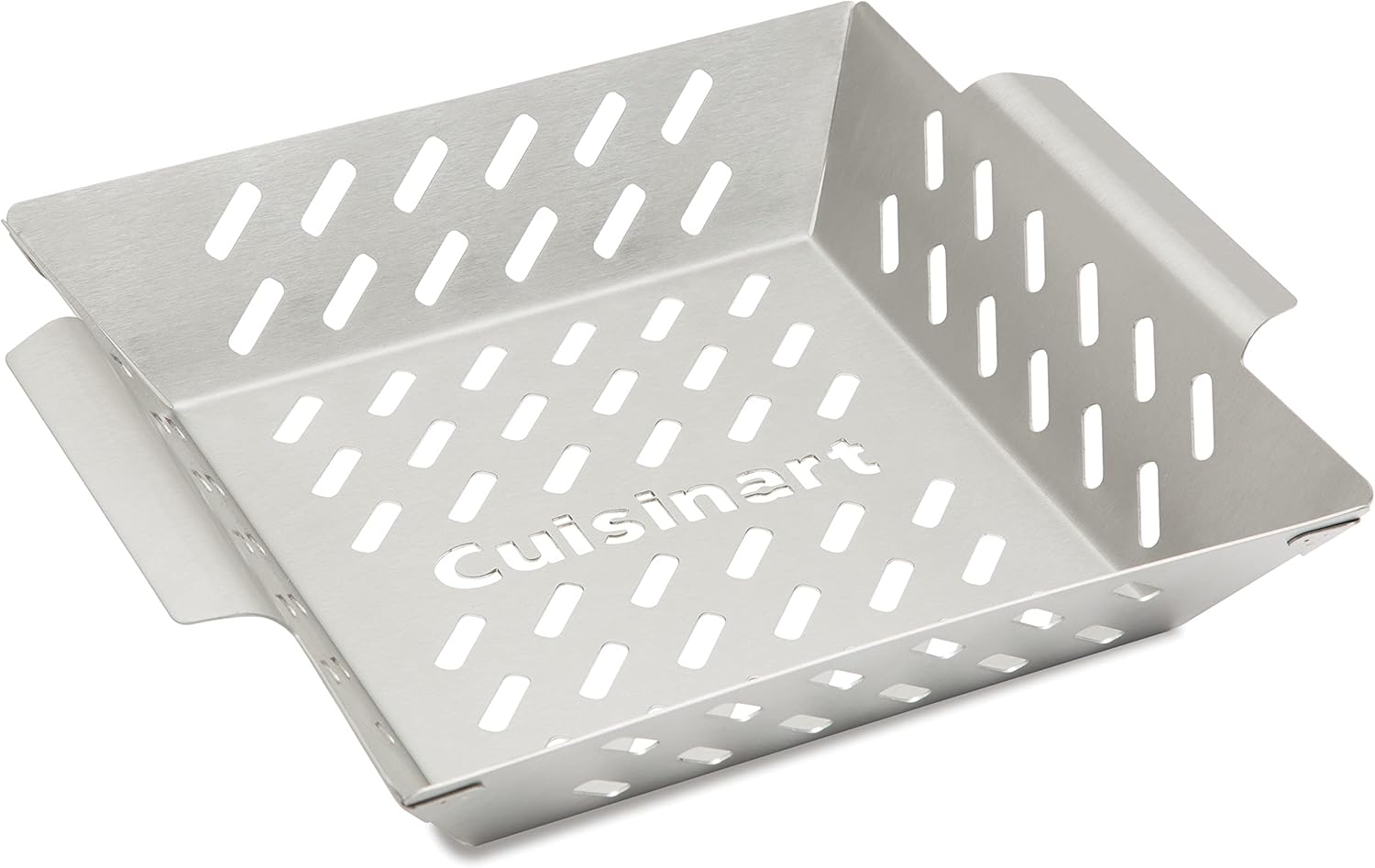 Cuisinart CGWM-019 Stainless Steel BBQ Wok - Grilling Basket with Built-in Handles