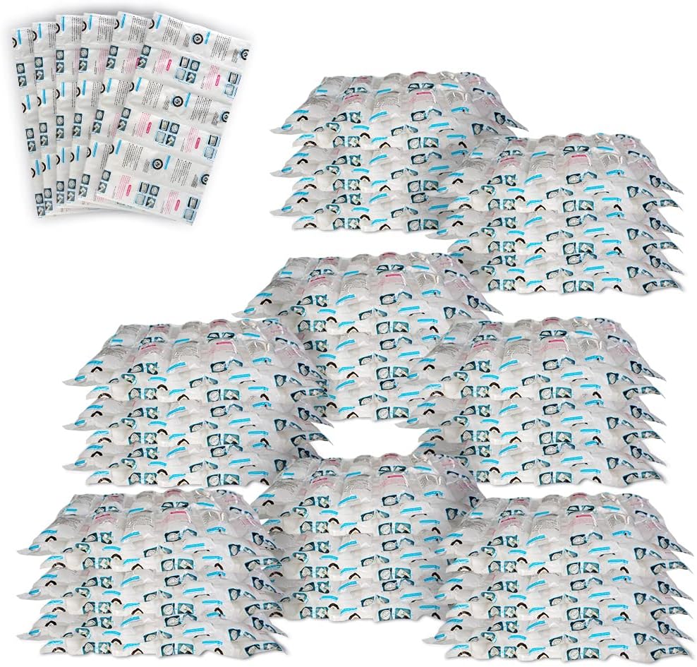 Dry Ice Pack Sheet for Shipping Frozen Food, Reusable Freezer Gel Packs for Coolers, Lunch Box Bag Cold Long Lasting, Cold Shipping Packaging for Mailing perishables 13.3"x 6.5" 2x6 Cells 100 Sheets