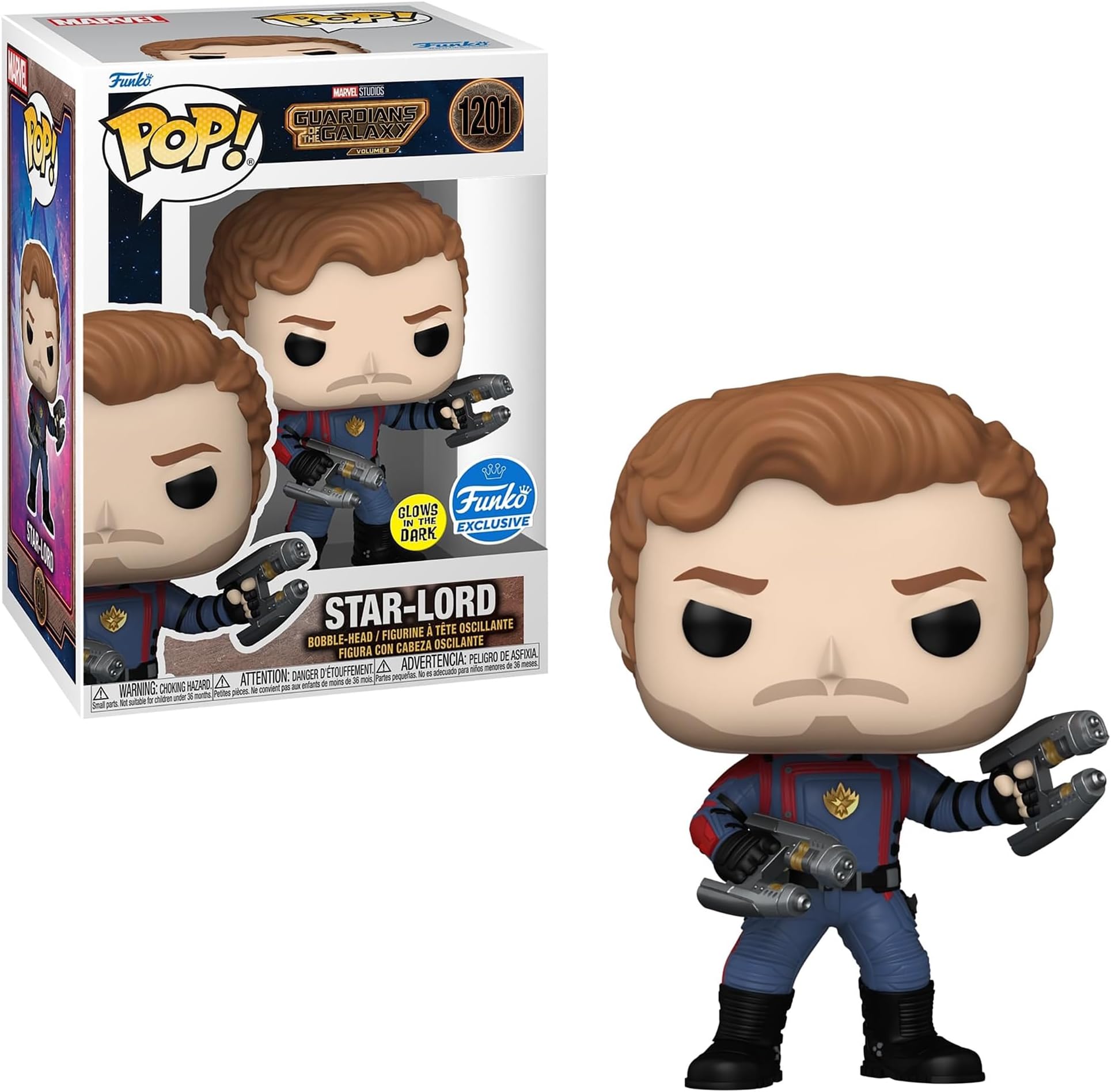Funko Pop! Star Lord con Máscara Exclusivo - Marvel: Guardianes de la