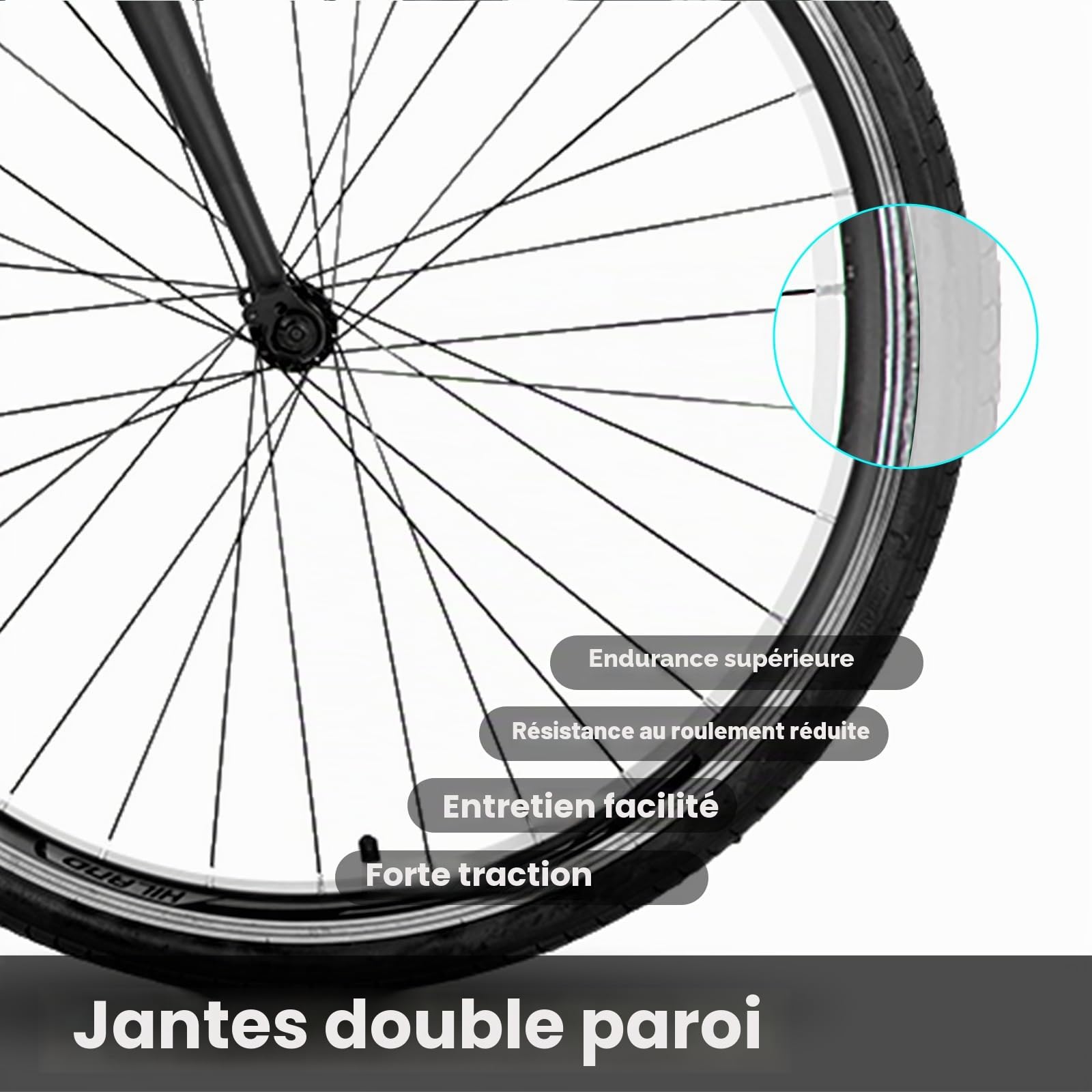 HILAND Daring Vélo de Route 28” 700C, 14 Vitesses, Cadre Aluminium 49/53/57 cm, Vélo de Ville et Pendulaire pour Homme et Femme, Vélo Adulte, Noir/Vert/Rouge
