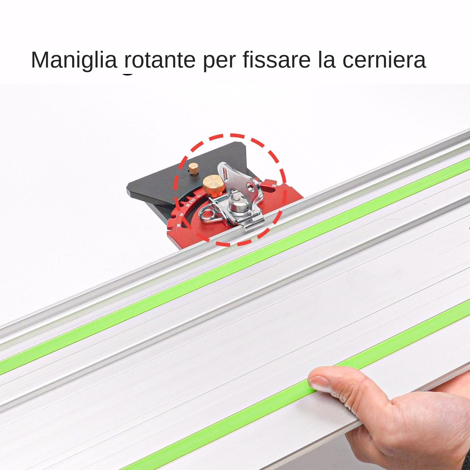 Per A Traccia Utensili di Precisione per Lavorazione Legno | Guida per Router e Binario per Circolare per Tagli Dritti Spigoli e Lavorazione Mobili Fai da Te