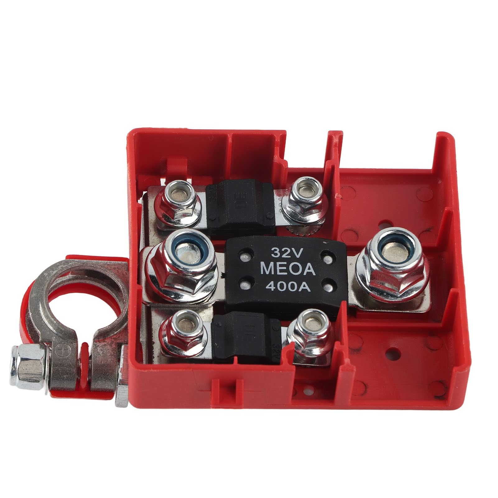 Uchwyt bezpiecznika, zacisk bezpiecznika akumulatora samochodowego, bezpiecznik 32V 400A Zestaw akumulatora samochodowego do Auto Marine Car Trailer RV Boat