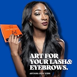 ARYANA NEW YORK Lash and Brow kit, Up to 10 applications, Black and Brown with Brow brush