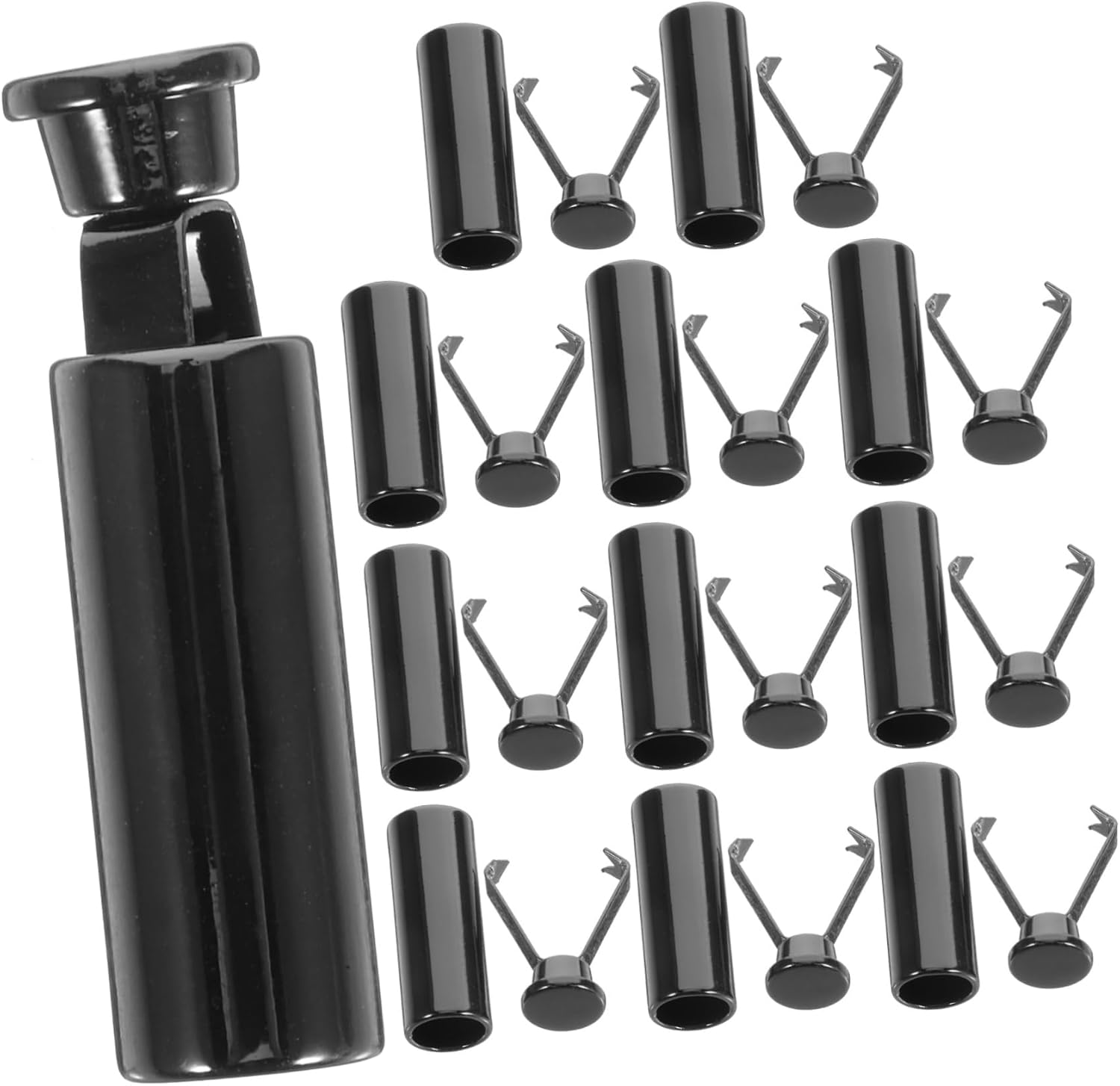 LIFKOME 36pcs Drawstring Lock Spring Cord Lock Shoelace Clips for Pants Metal End Caps Elegance Accessory