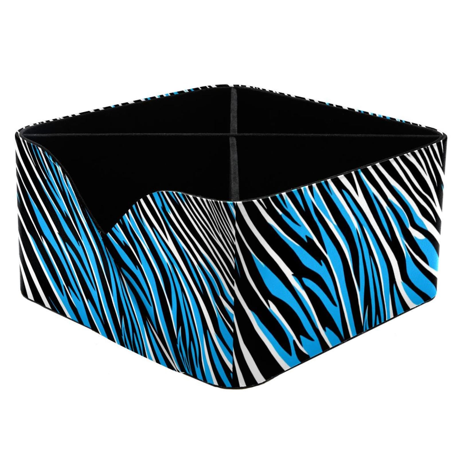 Porte-stylos rectangulaire bleu pour une papeterie d'enfant bien rangée