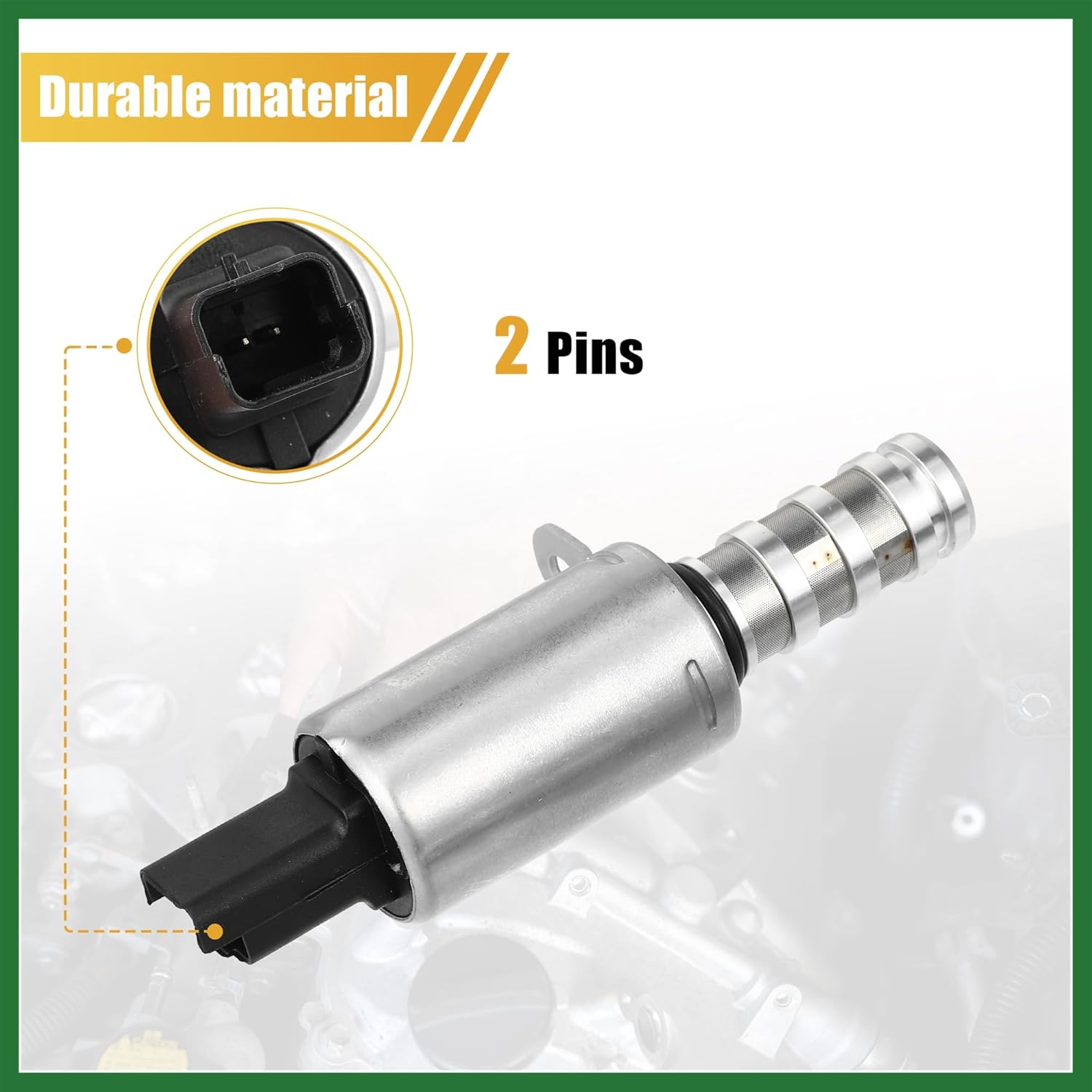 Motoforti 1 Pair Engine Variable Timing Oil Control Valve Solenoid 11368610388 11367604292 for Mini Cooper 2007-2016 Long-lasting