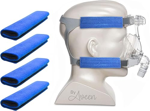 Miniatura 4 de Paquete de 4 fundas de correa CPAP, almohadillas cómodas de correa CPAP de forro polar suave, almohadillas faciales CPAP, cómodos suministros CPAP