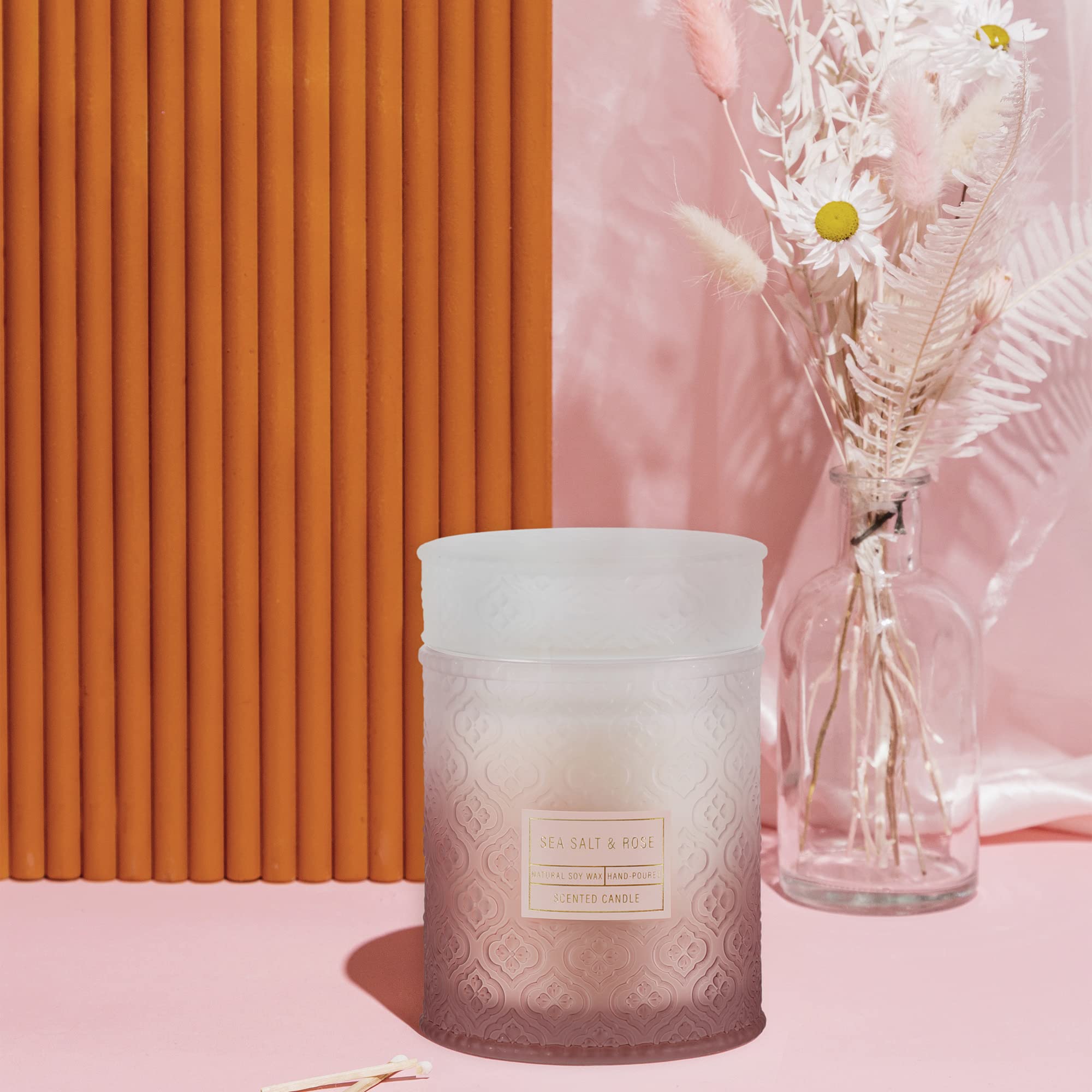 Candele Profumate Agrumi - 2 Pezzi Colonne Eleganti | Profumo Intenso E Duraturo - Foto 6