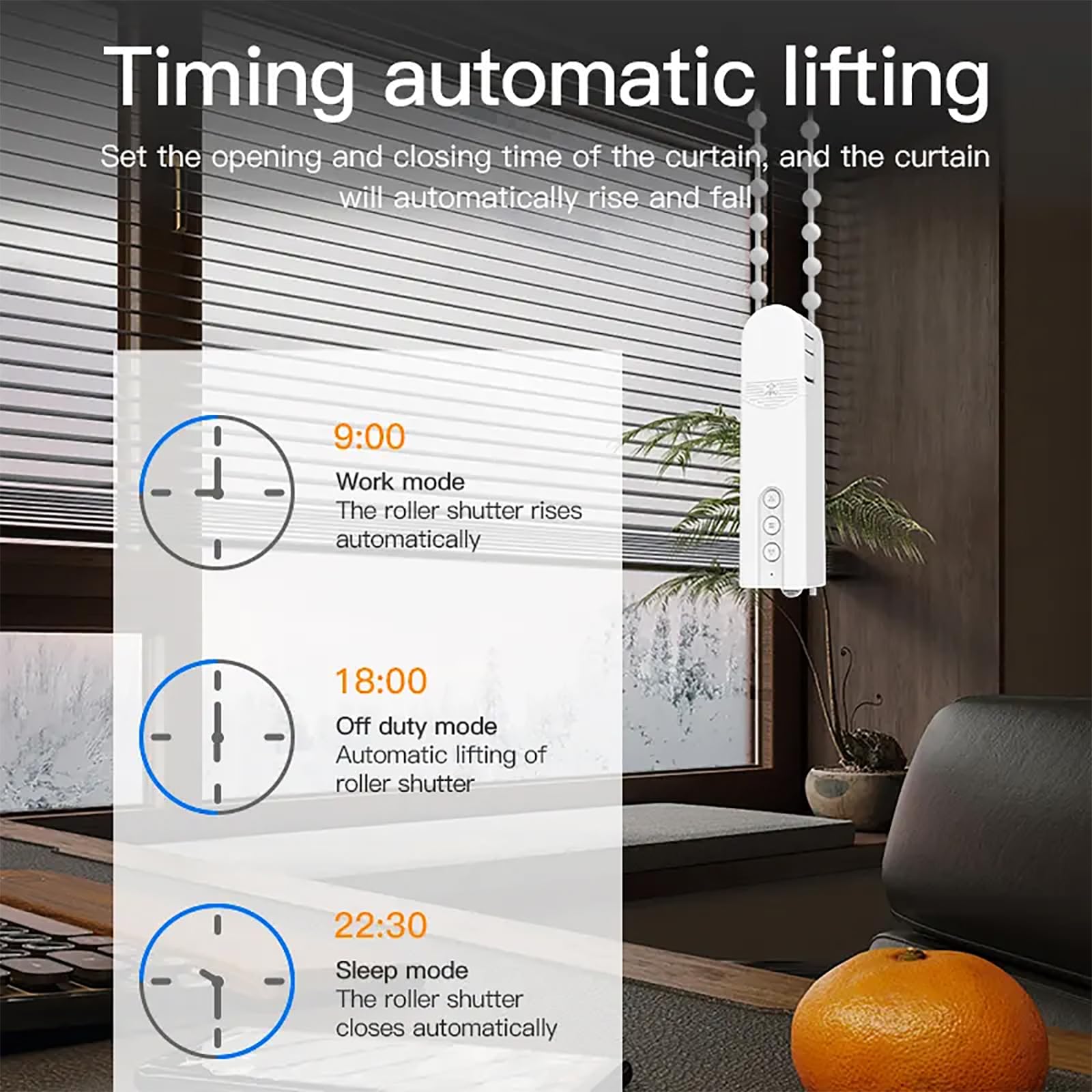 ERICAT Apritende Automatico, Robot Elettrico per Tende con App/Timer, Sollevamento Intelligente E Controllo Vocale Intelligente, Supporta Metodi di Controllo Multipli E Facile da Installare, per Casa