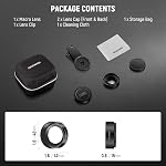 NEEWER Basics 15x Macro Phone Lens Kit with 37mm Lens Clamp, HD Camera Accessories Compatible with iPhone Samsung Android Smartphone, LS-69