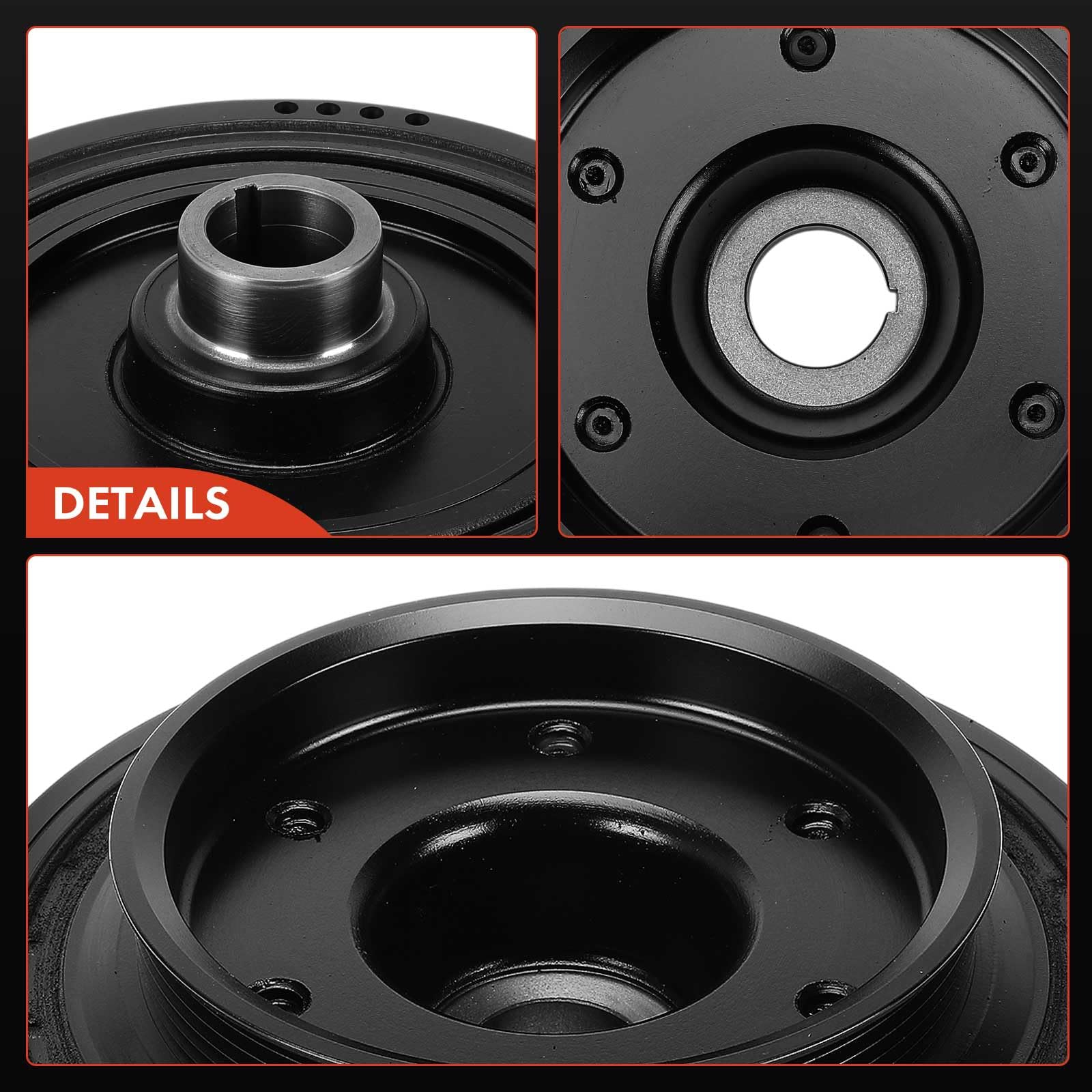 Frankberg Puleggia albero motore 6120300203 | Compatibile con: Classe C Modello T S203, Classe E Modello T S211, Autocarro pianale/telaio Classe E VF211, Classe E W211