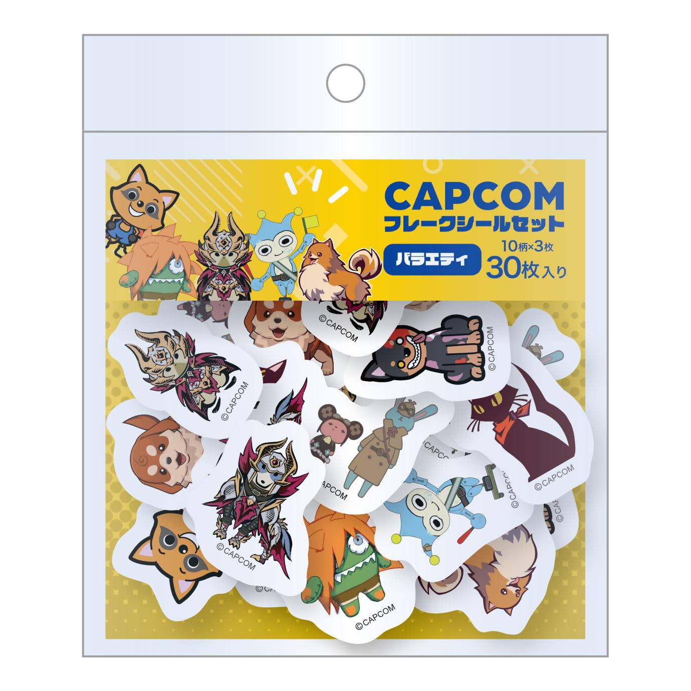 Amazon | カプコン CAPCOM フレークシールセット バラエティ 約H30