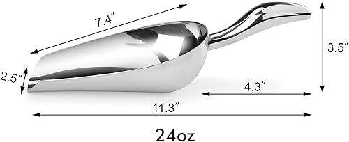 Miniatura 2 de New Star Foodservice - Cuchara de acero inoxidable de grado comercial, varios tamaños disponibles, Plateado