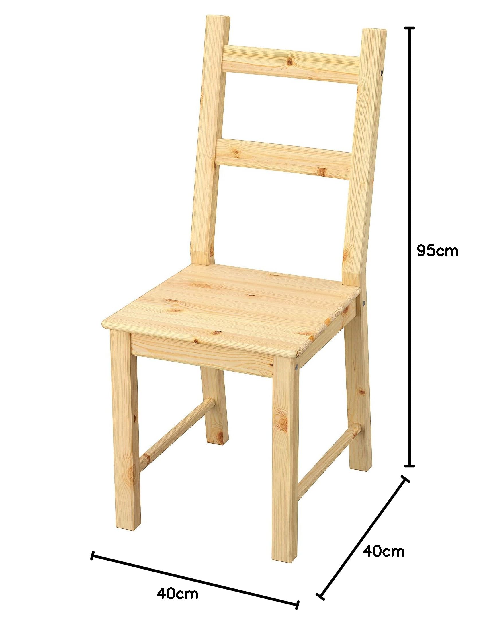 IKEA Ivar Wooden Dining Chair without Armrests Pine Already