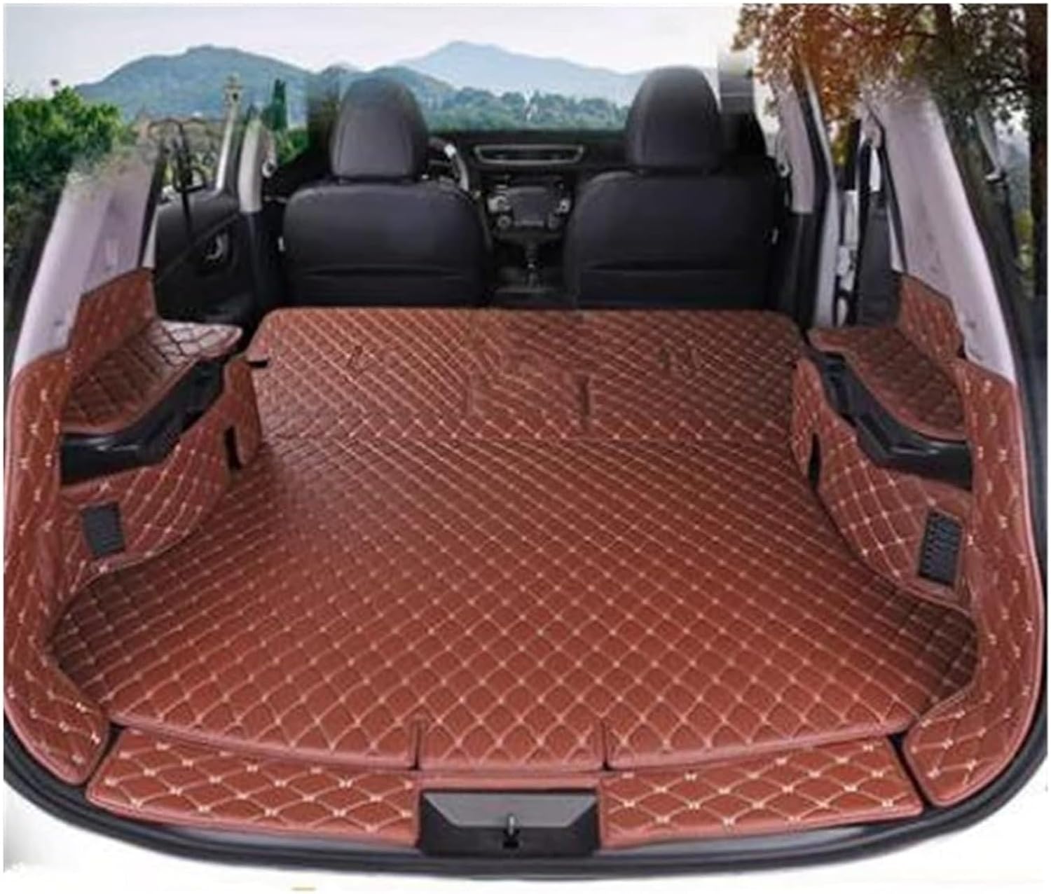 ラゲッジマット 用 日産 用 エクストレイル T32 2014-2017 カースタイリング フットトランクマット カーペット(11)
