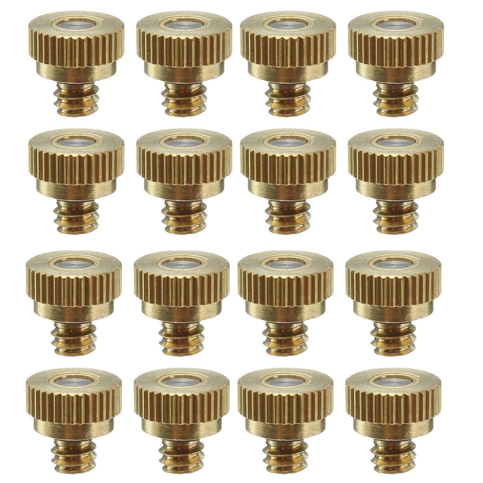 SOHNVWTGD 200Pcs Misting Nozzles Kit for Cooling System, Brass Mister Nozzles, Garden Water Mister, Fog Nozzles for Patio Outdoor Misting System (Size : 0.5mm)