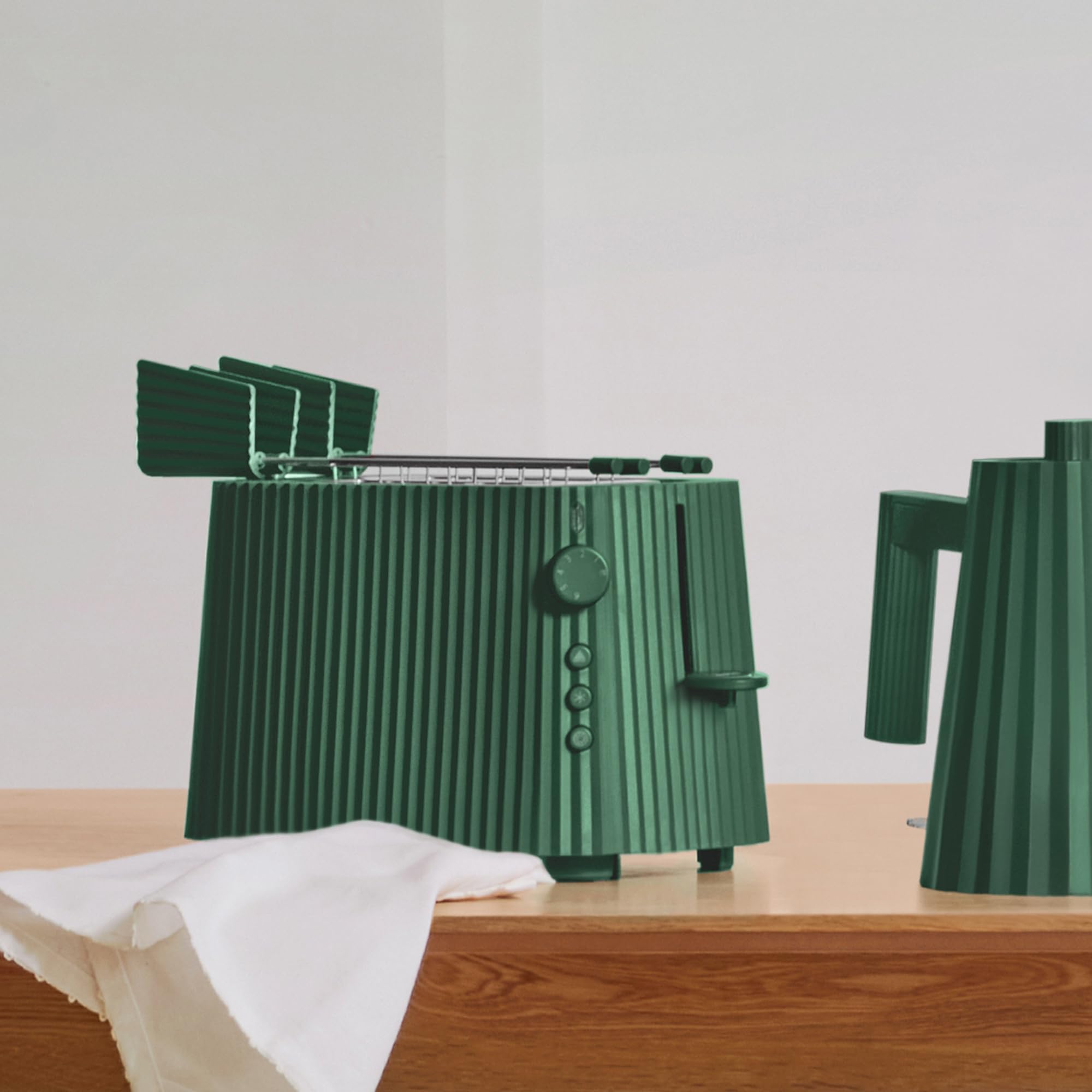 Alessi Plisse Tostadora - Verde - Enchufe Reino Unido