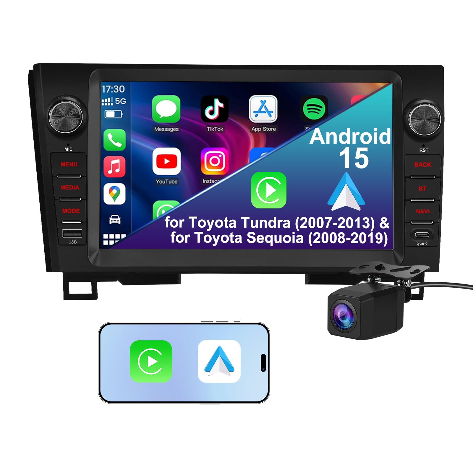 9 inch Car Radio for Toyota Tundra 2007-2013, for Toyota Sequoia 2008-2019