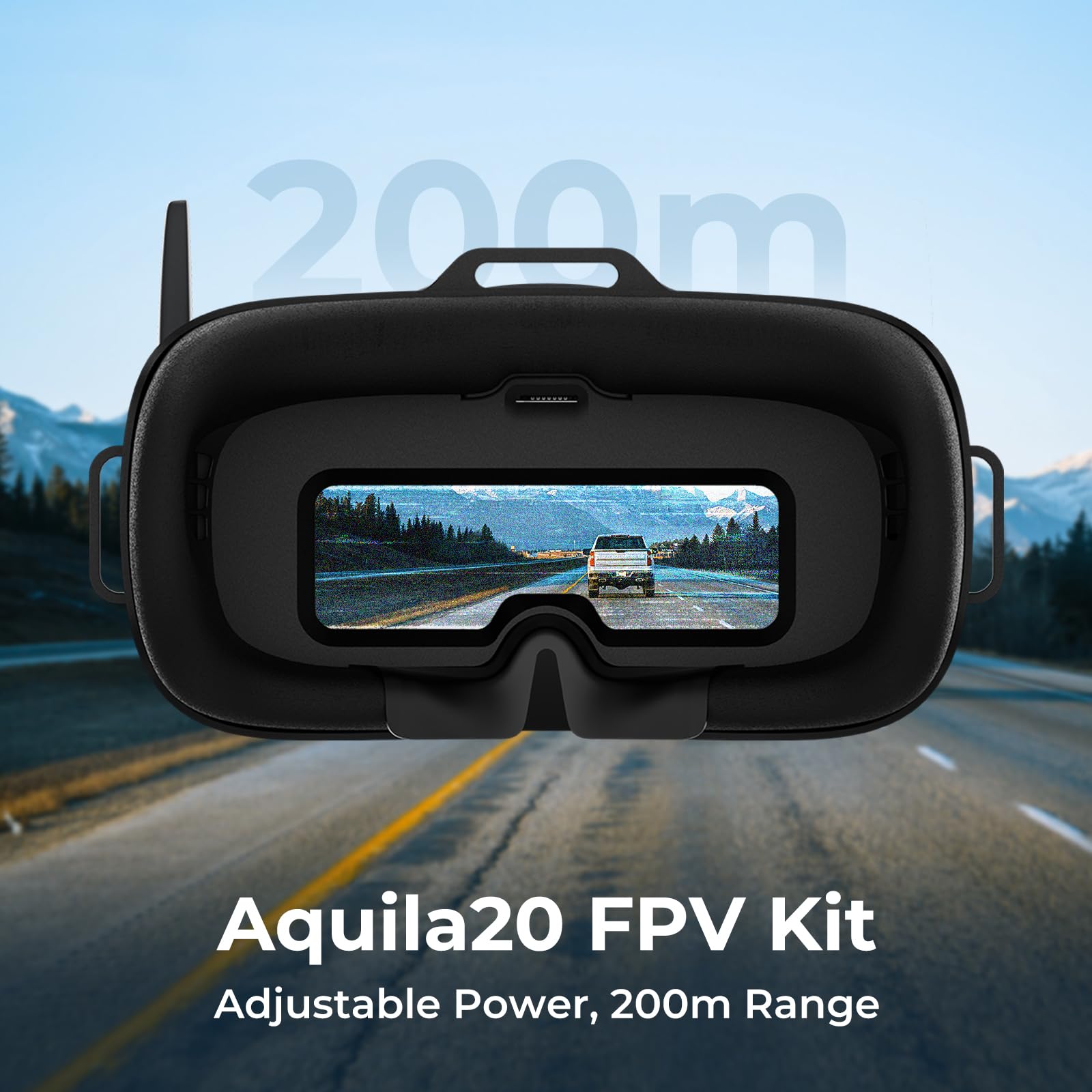 BETAFPV Aquila20 FPV Kit with Altitude Hold Stable Hover, LiteRadio 4 SE Radio Transmitter, VR04 Goggles DVR Supported, 3 Modes 2S Propulsion System Drone RTF for FPV Beginner Fly Indoor Outdoor
