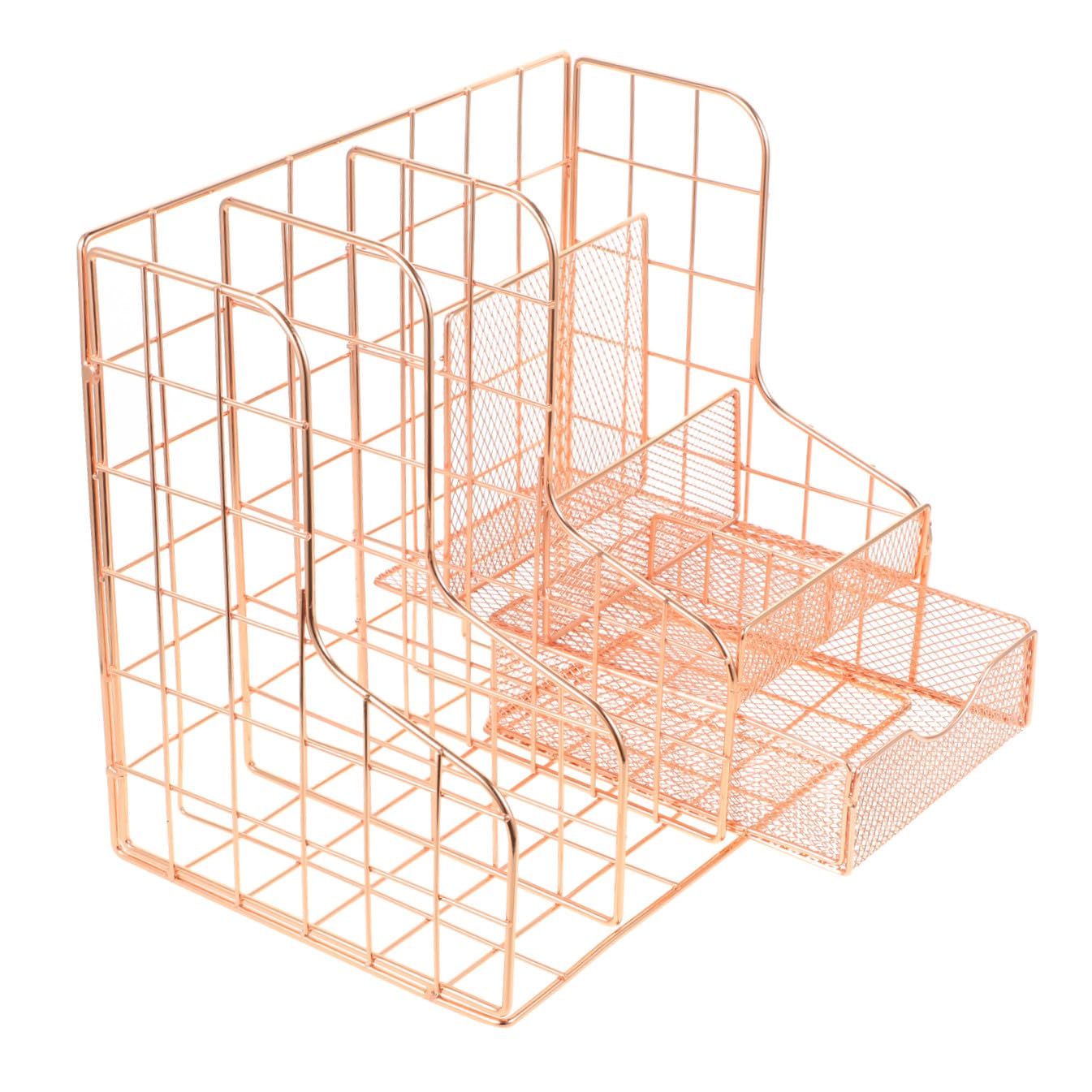 Zerodeko Metall Feiner Verarbeitung und Schreibtisch mit Stilvollem Dokumentenorganizer Design zum Aufbewahren von Papieren und Zubehör für Büro im Badezimmer