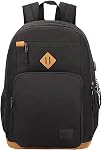 KEOFID classic carry-on travel backpack for men and women, Anti theft laptop backpack with USB charging port, large backpack for college(dark black）