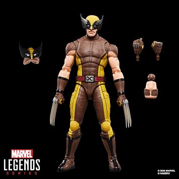 Marvel Legends Serisi Wolverine (Kahverengi Takım Elbise), Marvel Studios'un Deadpool & Wolverine Film Koleksiyonluk 15 cm Aksiyon Figürü Hediyesi