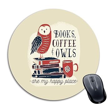 Tinywalk Funny Quotes Spiral mousepads for Girls Waterproof Foldable Mouse Pad with Nonslip Base for Laptop & Desktop Mouse Round (8X8) inch