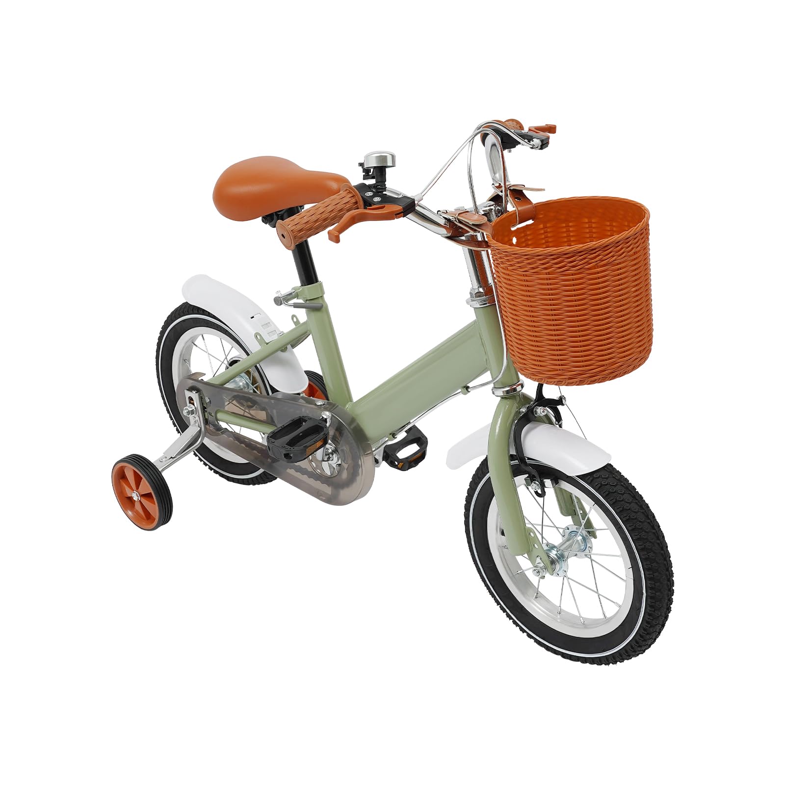 Bicicletta 12 Pollici Per Bambini – Con Ruote Stabilizzatrici, Cestino E Portabevande, Regolabile In Altezza