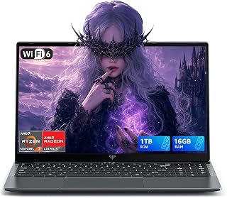 KAIGERR 16in Gaming Laptop AMD Ryzen 7 16GB RAM 512GB SSD Windows 11