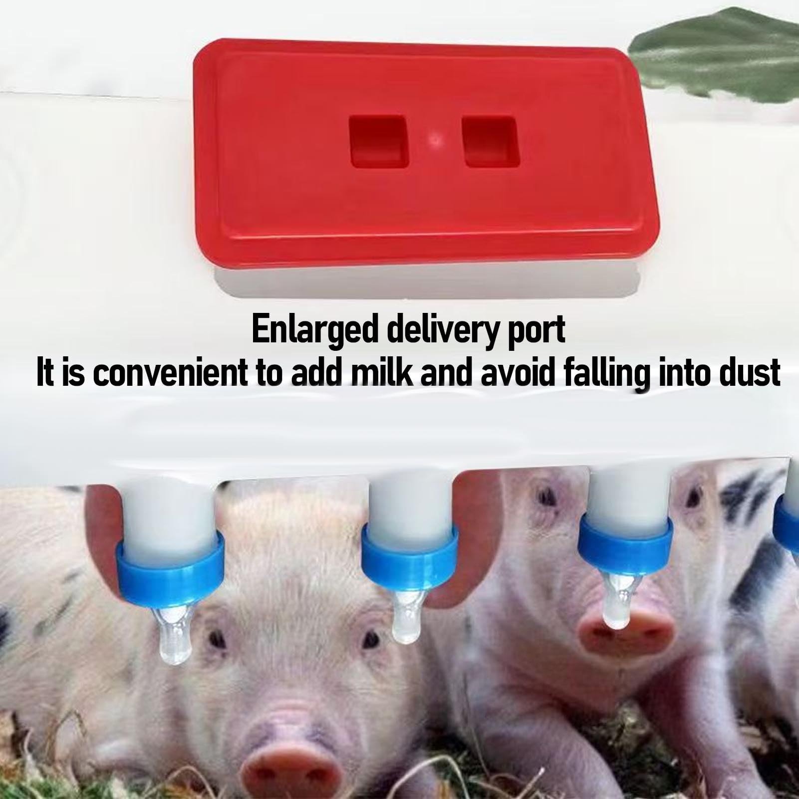 9 Pupturadores Alimentador de Leche de Animales Pequeños, Botella de Alimentación de Cordero con Pezones, Botella de Enfermería de Cordero para Animales de Granja, Cabra, Lechón