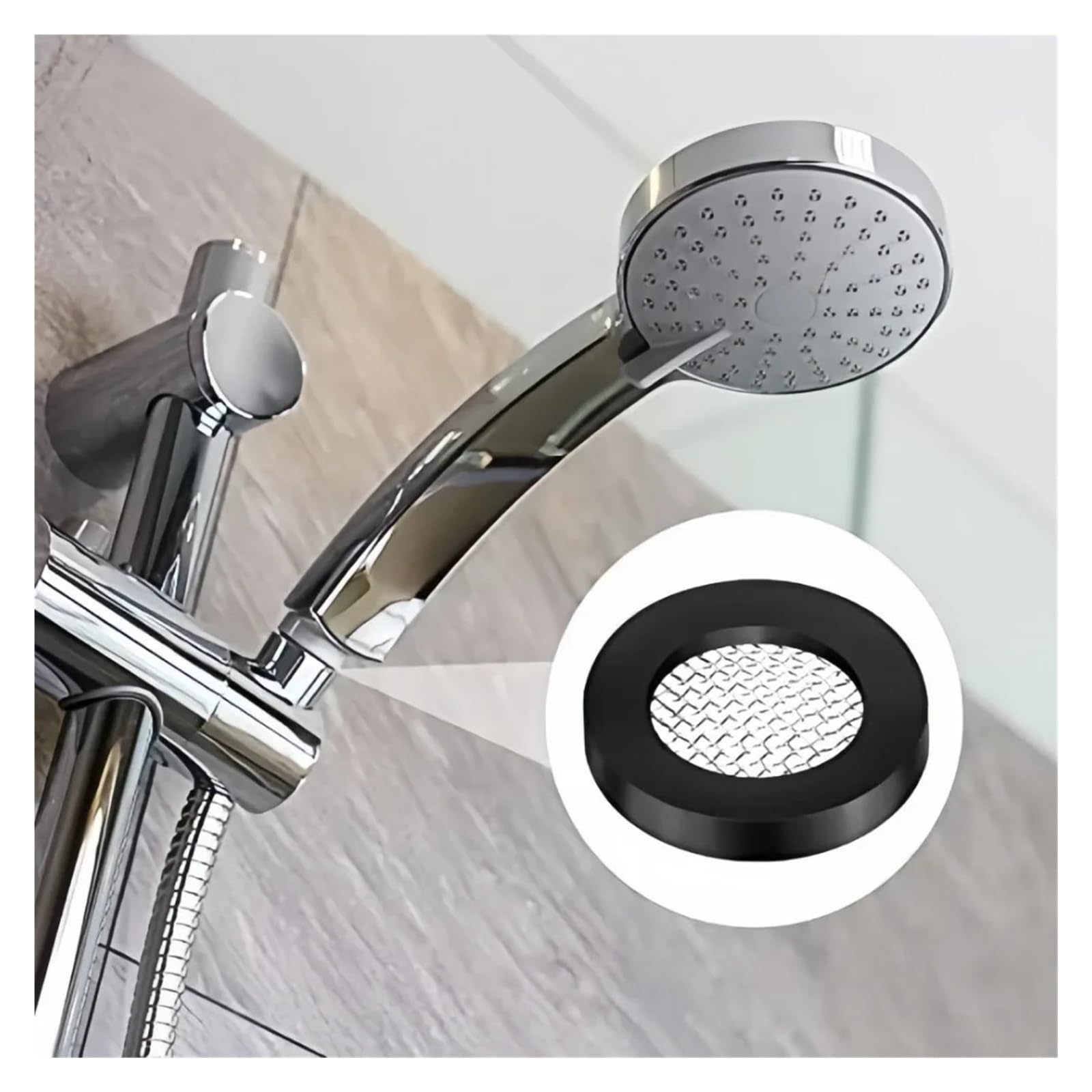 Arandelas de goma para filtro de grifo, 20 piezas de malla para cabezal de ducha para una fácil instalación con manguera de jardín, filtros de agua compatibles