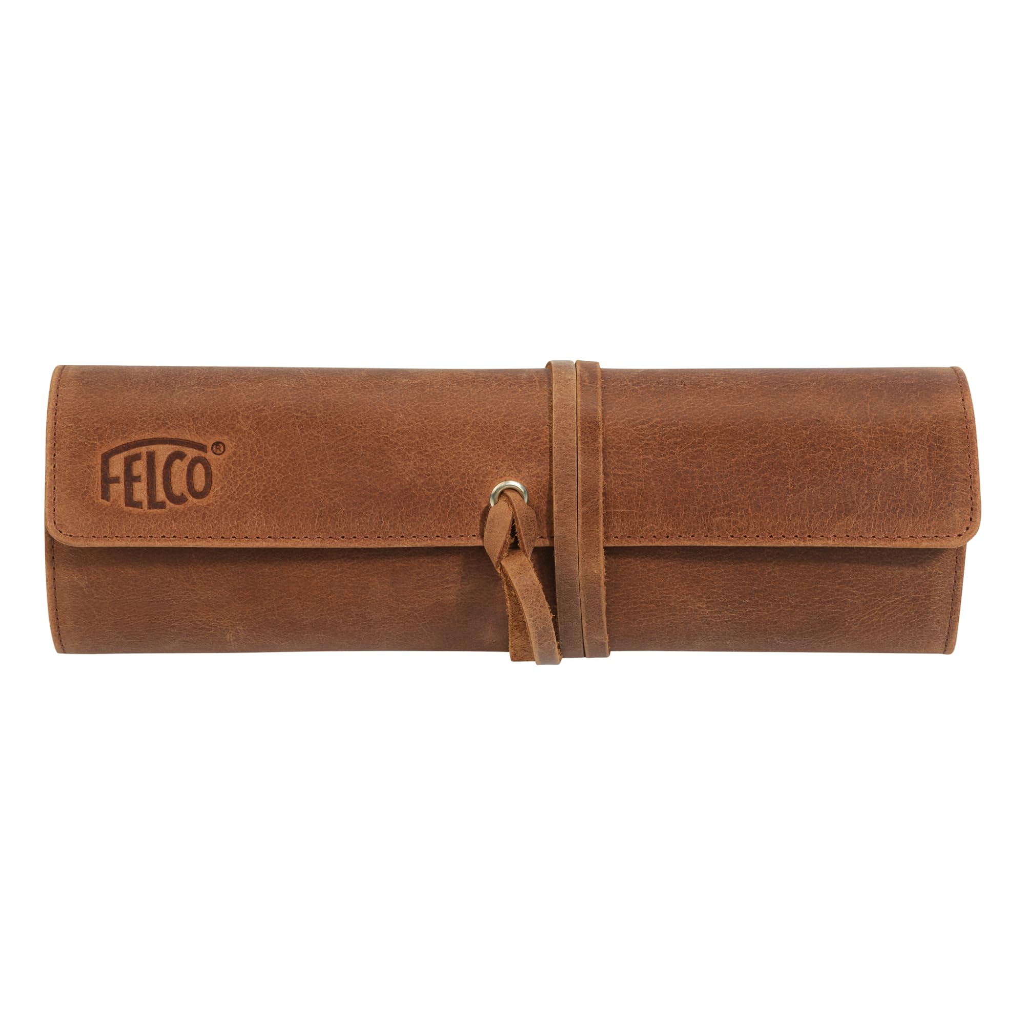 FELCO 925 Ledertasche für Gartenscheren – Hochwertiges Lederetui mit Halterung für Schleifstein 903, Clipverschluss und Lederriemen, geeignet für Scheren mit festen Griffen, Schweizer Qualität