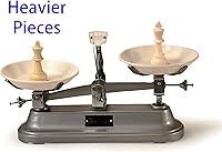 Vista 6 de Sterling Games Extra Large 20" x 20" Roll Up Chess Mat and Pieces Set, Standard Tournament Chess Set with Blue Vinyl Portable Travel Mat and Single