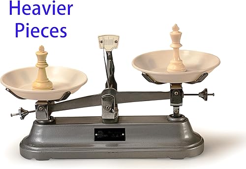 Miniatura 6 de Sterling Games - Juego de alfombrillas de ajedrez enrollables y piezas de ajedrez extra grandes de 20 x 20 pulgadas, piezas de ajedrez de torneo,