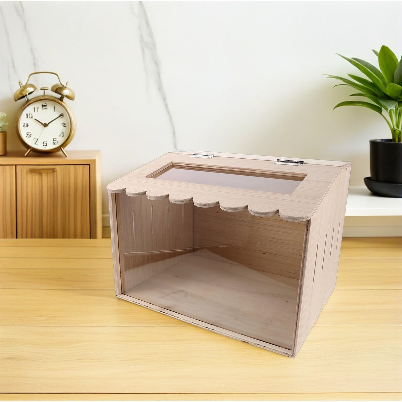 SHOWERORO Caja Calentadora para Pollitos y Codornices Pequeña 40X30X30 CM Criadora Electrónica Beige Control de Temperatura Constante para Incubar Huevos y Aves Interiores