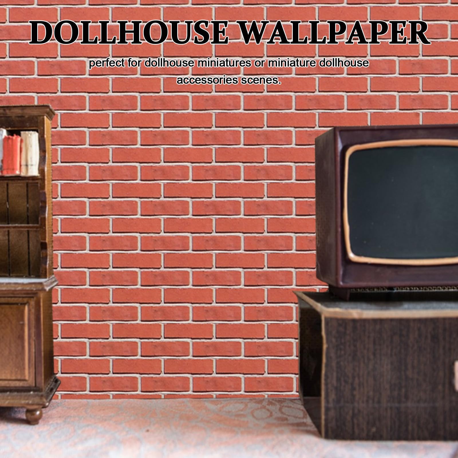Rouleaux de papier peint 3D en pierre de brique 45 cm x 10 m – Autocollant mural en PVC auto-adhésif pour décoration de pièce et fond de télévision