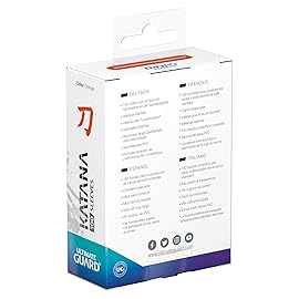 Ultimate Guard Katana Card Sleeves: 100 Standard Size TCG Sleeves, 66 x 91mm, Orange Back, Tournament Quality, No PVC & Acid-Free, High Clarity