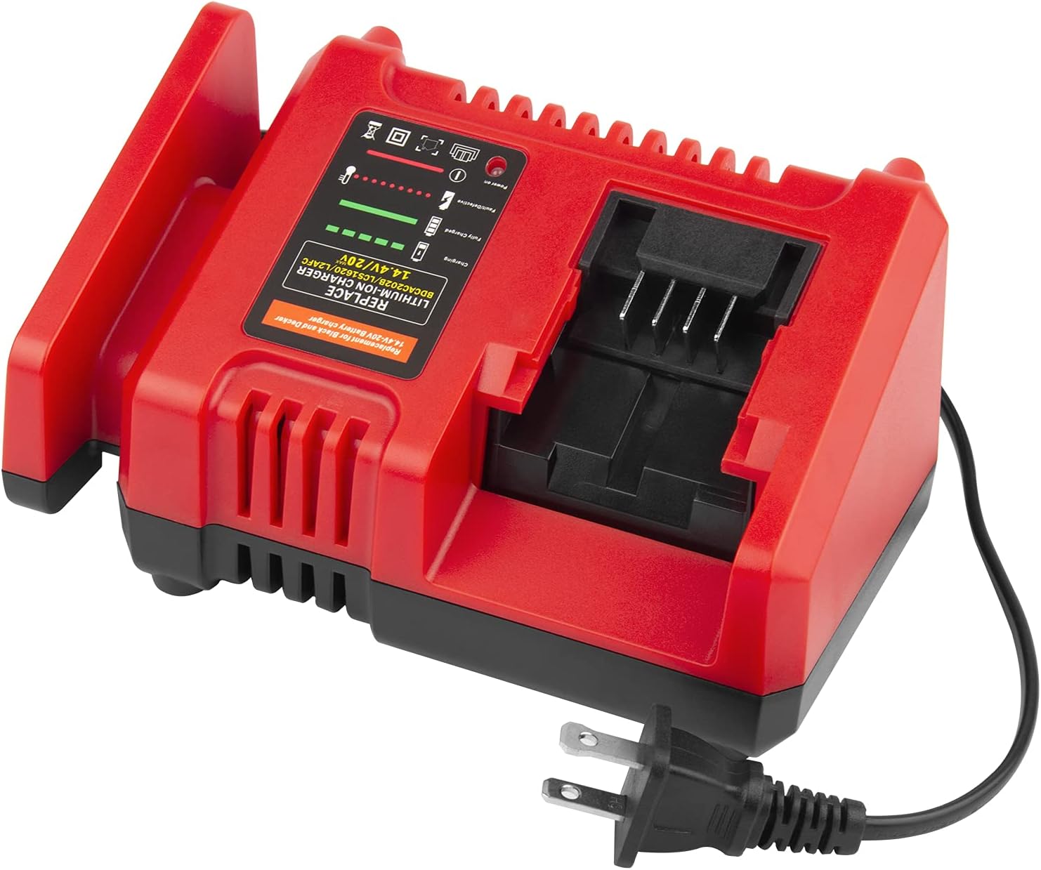 Super Fast 20V Charger for BLACK+DECKER Tools 20V MAX Lithium Battery Charger, (BDCAC202B), LBXR20, LBXR2020, LBXR2020-OPE, LBX4020, LB2X4020, LB2X4020-OPE, LB20, LBX20, LBXR2520