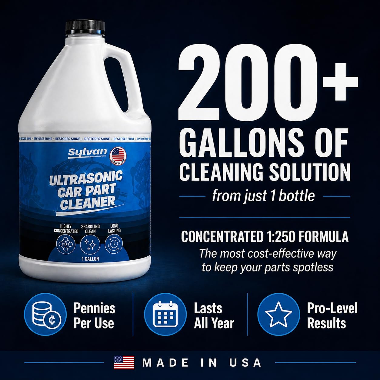 Ultrasonic Carburetor Cleaner Solution - 1 Gallon -3