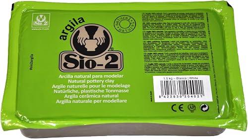 Sio-2 Argilla 1.5 kg poterie Argile – Blanc