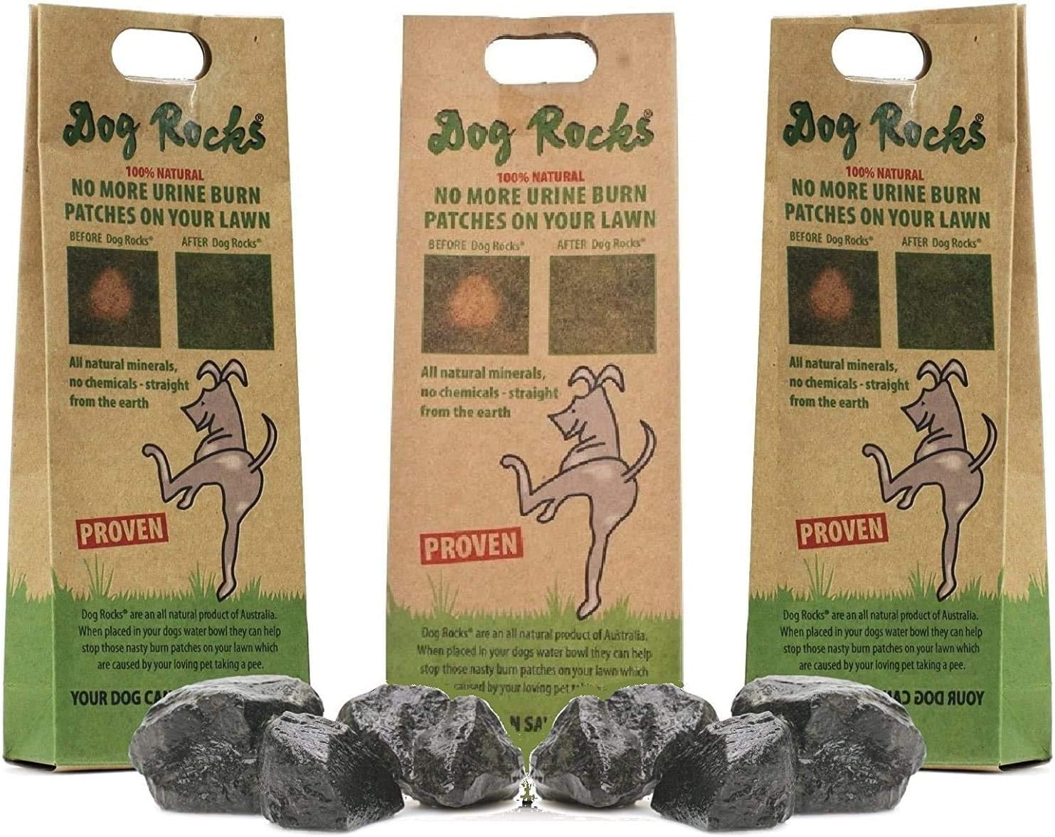 Dog Rocks Dog Pee Grass Neutralizer for Green Grass in 35
