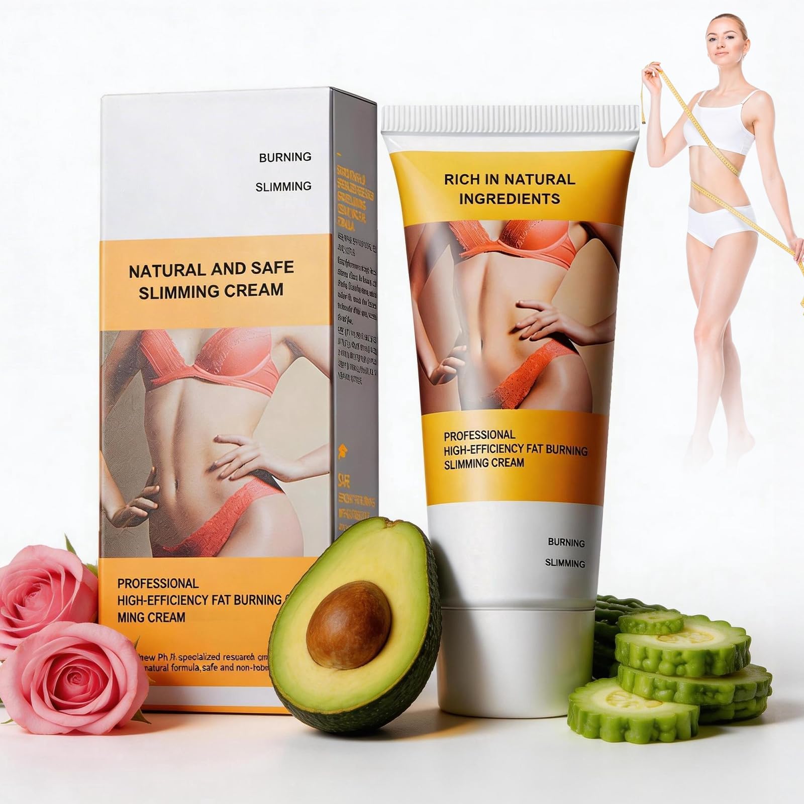 250g Crema Calor Intensa – Crema Anticelulítica Natural para Vientre, Piernas, Glúteos y Brazos – Crema Reafirmante Hidratante para Piel Firme y Tonsurada — view 8