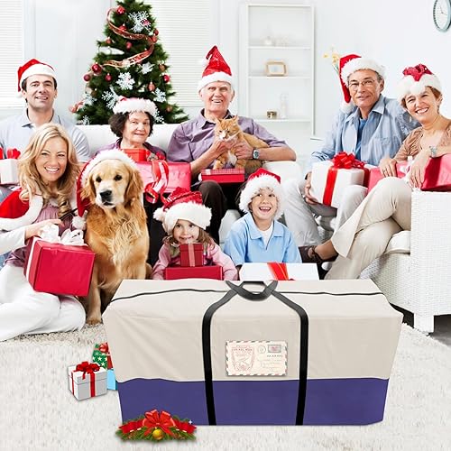 Miniatura 6 de Bolsa de almacenamiento impermeable para árbol de Navidad, se adapta a árboles artificiales desmontados de hasta 10 pies de alto, 68 x 20 x 30
