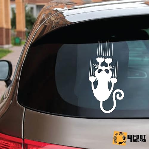 Miniatura 3 de Adhesivo de vinilo para automóvil camión computadora en cualquier lugar Vinilo prémium para exteriores de 6 años blanco 1