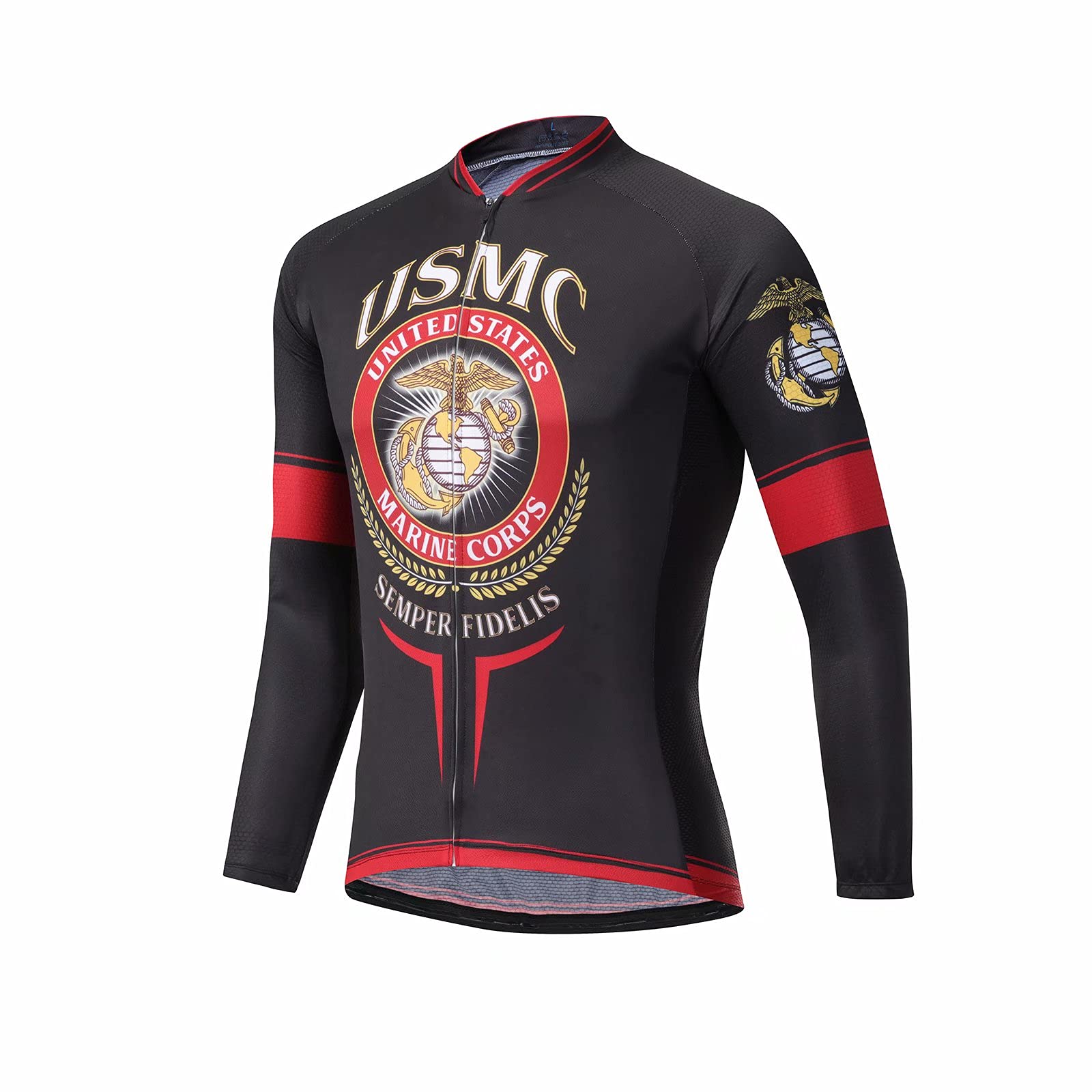 Army Cycling Jersey Men's Cycling Long Sleeve Fall/Winter Cycling Jersey