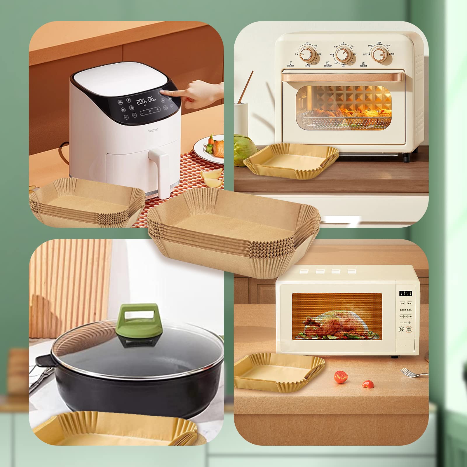 Speciaal papier voor het bakken in de Airfryer Oliebestendig en olie-absorberend papier voor huishoudelijk barbecuebord, voedsel, oven, keukenpan, pad kopen vanaf een prijs van 3.83 Speciaal papier voor het bakken in de Airfryer Oliebestendig en olie-absorberend papier voor huishoudelijk barbecuebord, voedsel, oven, keukenpan, pad kopen vanaf een prijs van 3.83